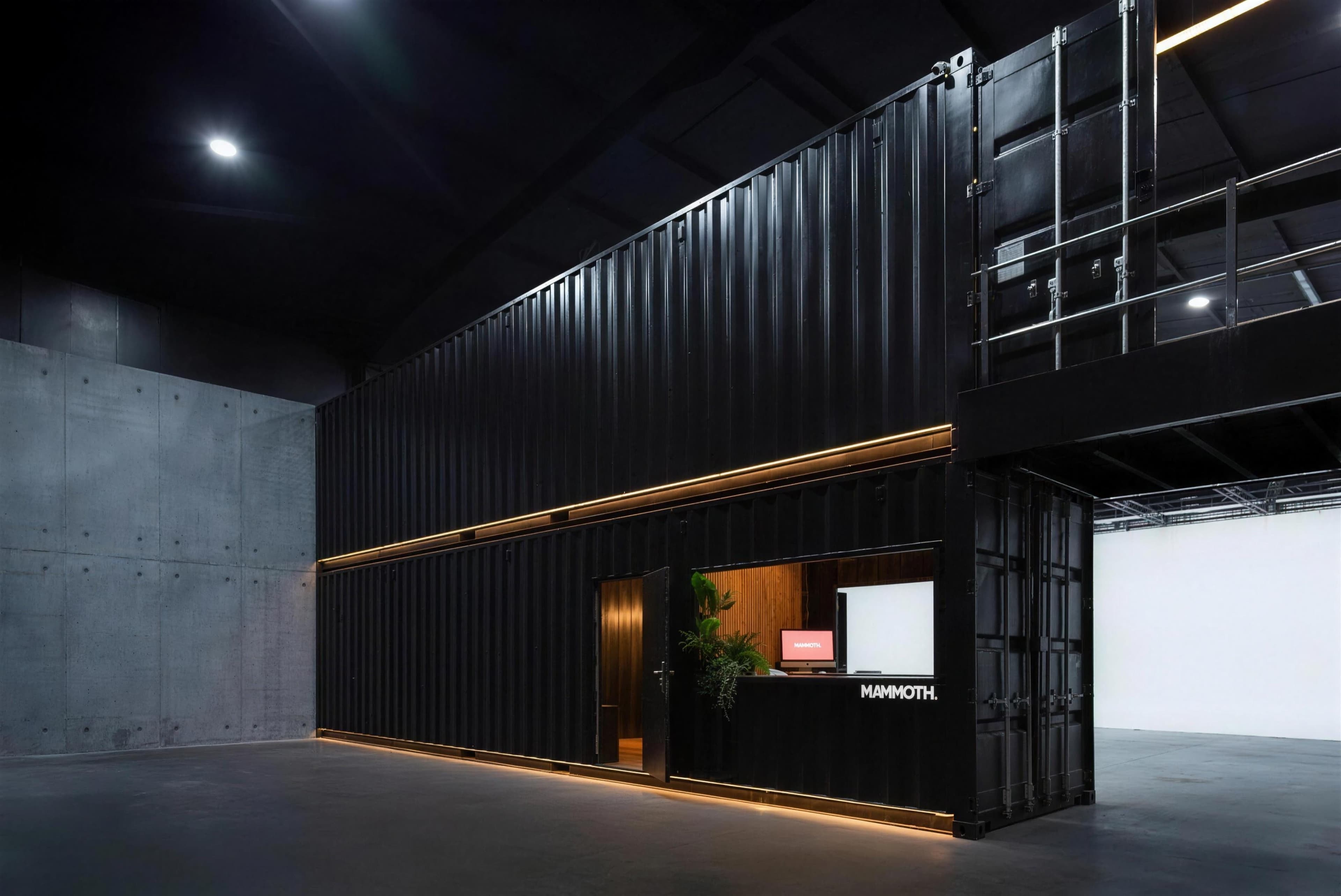 Mammoth Film Studios, the lit infinity cove ready for a shoot